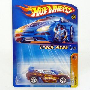 Hot Wheels Trak-Tune #061 Track Aces 1/10 Red Die-Cast Car 2005